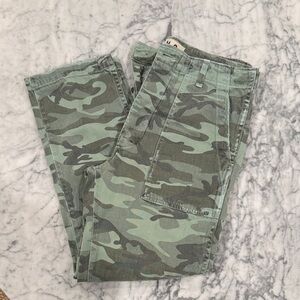 AMO Green Camouflage Cargo Pants